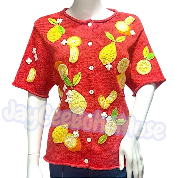 Embroidered Cardigan 🍋 - Picture 2 of 15